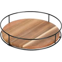 Rotary wood plate, kitchen organizer turntable, 360 degree turntable for countertop counter or dining table
