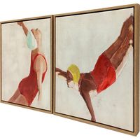 Parquet décor estampé 2 quadrilles 40x40 cm avec ganci