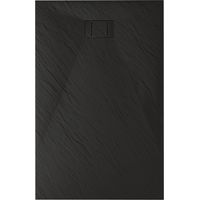Piatto doccia antracite effetto pietra mod. Blend 80x100 cm rettangolare
