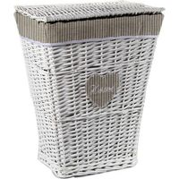 Canasto de mimbre rectangular para el hogar 44x33 H 55 Gicos
