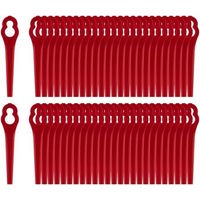 Garden FutureLot de 100 Lames de Rechange Universelles pour Coupe-Bordure Électrique - Lames en Plastique Résistantes-KZQ