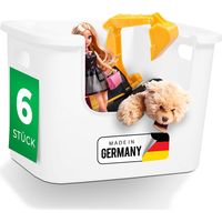 6x Novaliv Aufbewahrungsbox Regalstapelbox