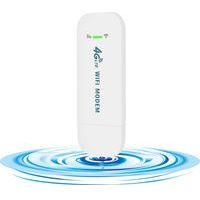 Clé Internet 4G 150 Mbps, 4G LTE USB Dongle WiFi, Wireless Cle Modem 4G avec Emplacement, Adaptateur réseau 4G LTE, Clé USB Appliquer à la Boutique/à la Maison, Connecter 10 Utilisateurs