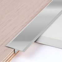 3 PCS Baguettes de Finition en T en Aluminium 0,9 m × 2 cm Profilés Métalliques en T pour Transitions de Sol entre Seuils Carrelages Sols Bois Tapis, Argent