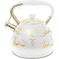 Ambition DARIO Théière inox blanc 3 litres élégante