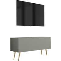 Mobile TV : Aloe, 100 x 52 x 32 cm, Gambe dorate