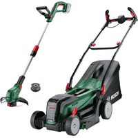 Bosch Universal Rotak 2x18V-37-550 18v Cordless Rotak Lawn Mower & Grass Trimmer