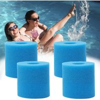 Set of 4 Intex Type H Pool Filter Sponges Reusable and Washable Foam Washable Spa Filter Sponges