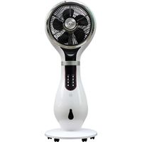 Ventilatore Nebulizzatore con Ruote Combinato Umidificatore Ioni Anti Zanzare 40x40x110cm