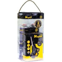 Kit Soplete KT637 Encendido Piezoeléctrico + 2 Botellas Multigas KAPITAL KT637P