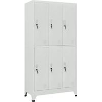 Taquilla con 6 compartimentos acero 90x45x180 cm vidaXL