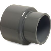 Mega Reduziermuffe PVC-U 75 mm x 50 mm Klebemuffe 16 bar, grau