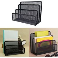 Bureau Organisateur avec 3 Compartiments Tiroir à La Maille de la Collection Noir