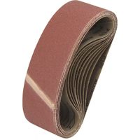 10 Gewebe Schleifbänder Bänder Korn 60 in 75x533mm