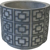 Cache pot en ciment - Gris foncé