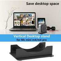 Support pour Mac Mini m4/m4 Pro Métal,Support Moniteur Bureau pour Apple Mac Mini m4, Stand pour Mac Mini m4, Supports pour Bureau Famille