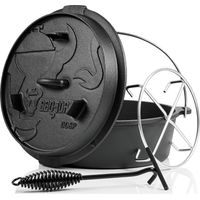 BBQ-Toro Dutch Oven 7,3 L Premium Gusseisen Kochtopf Gusstopf