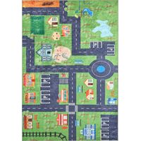 sweeek - Kinderteppich mit Straßen-Druck für den Innenbereich - 160 x 230 cm