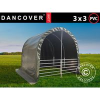 Livestock shelter 3x3x2.8 m , PVC, Green - Dancover