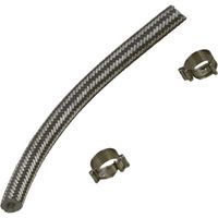 Ersatzteil - Schlauch 13 cm + 2 Spannringe - - CALOR, MOULINEX, ROWENTA, TEFAL