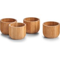 Porte-œufs en bambou, Ø 5 cm, ensemble de 4