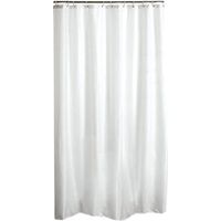 Douceur d'Interieur 6RD150BC Vitamine - Tenda da Doccia in PEVA, 0,01 x 180 x 200 cm, Colore: Bianco