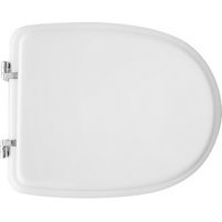 SEDILE WC PER CESAME VASO ARETUSA BIANCO CERNIERA REGOLABILE FORMA 6- Bianco - Cerniere A passanti- CW- pezzi 1