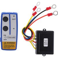 Eosnow Universal Winch Wireless Fernbedienungsschalter Kit mit Empfänger 12V 24 V für Truck Jeep ATV SUV Blau