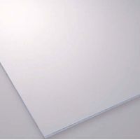 Panneau en polystyrène synthétique transparent 50x50 cm – Épaisseur 2 mm – Résistant et doux à la coupe – Auto-extinguible