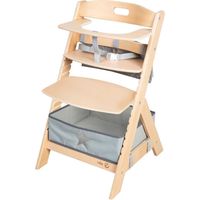 Chaise haute évolutive ROBA LIV UP en bois naturel - De 6 mois à 70 kg avec set organisateur