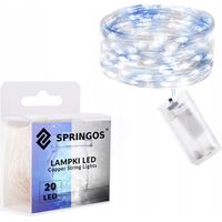 FILO LUCI 20 LED A BATTERIA BIANCO BLU