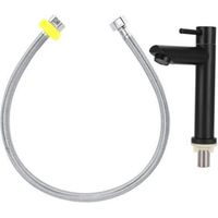Robinet Lavabo, Robinet d'eau en Acier Inoxydable Mitigeur Lavabo Mélangeur Simple d'eau Froide Robinet pour Salle de Bain