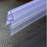 Aica Bath Shower Screen Door Seal Strip for 5-6mm Glass Thickness 23mm Seals Gap (Type 1)
