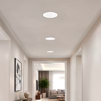 LEDKIA – Dalle LED ronde extra-plate 24W – Éclairage intérieur 2000 lumens – Couleur 5000K blanc froid – Installation facile Ø 275 mm