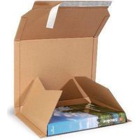 Versandkarton Ordner A4 Maße 320x290x35-80mm braun SK-Verschluss passend für A4