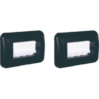 gloca 2er Set schwarze Einbaugehäuse 4P IP55 kompatibel mit Living-Serie