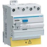 Interrupteur différentiel 3P+N 63A 30mA type AC à bornes décalées - HAGER - CDC863F