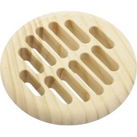 Lüftungsrosette Rundgitter ø 83 mm Einlass ø 68 mm Lüftungsgitter Fichte roh