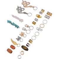Pendentif métallique vintage pour dreadlocks, décoration de cheveux bohème et accessoire de mariage romantique