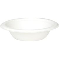 GREENBOX Set di 50 ciotole monouso in canna da zucchero, compostabili, biodegradabili, piatti fondi, scodelle per pasta, ciotole da 250 ml, rotonde, 16 cm