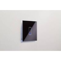 iotty LSWE21 interruptor mural inteligente negro diseño vidrio