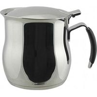 Bouilloire à lait Omnia en acier inoxydable avec couvercle, 1000 ml, Ilsa