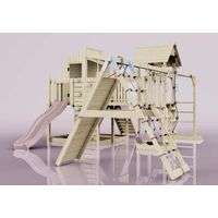 Polarplay Spielturm Gustav aus Holz in BlauKinderschaukel