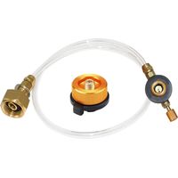 Gasflaschenadapter für Außen-Gasherde – Für Camping und Campingplätze – Düsenadapter für LPG, Flachflasche, Flaschenadapter