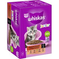 Whiskas Mulitpack Junior klassische Auswahl in Sauce Katzenfutter 12 x 85 g