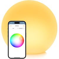 Eve Flare - Lampada LED portatile intelligente con tecnologia Apple Home, resistenza all'acqua IP65 e ricarica wireless, Bluetooth & Thread