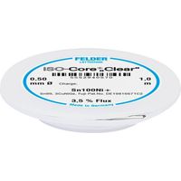 Felder Löttechnik ISO-Core Clear Bobina de estaño 1 m incoloro