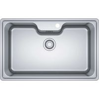 Franke Bell - Fregadero BCX 610-75, 81x51 cm, acero inoxidable 101.0693.352