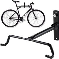 TRADE SHOP - Ganci Porta Bicicletta Bici Da Muro Supporto Bike Pieghevole 31cm In Acciaio -