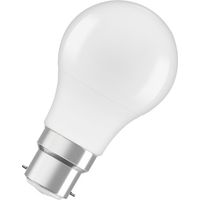 Lampadina LED smerigliata standard B22, 4,9W, bianco caldo.